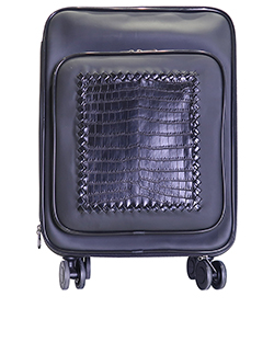 Suitcase, Croc/Leather, Black, BO7493392O, Cities,3